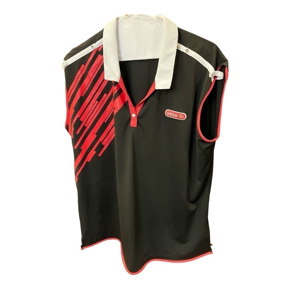 Adidas Golf Bright Pink and Black Sleeveless XL Polo Top Pink Black - Picture 2 of 10